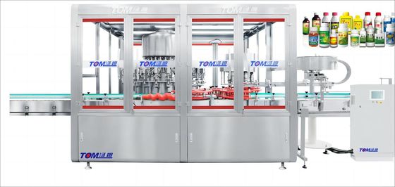 কেনা হাই স্পিড Monoblock ফিলার Capper মেশিন 100ml-1L 12 মাথা online manufacture