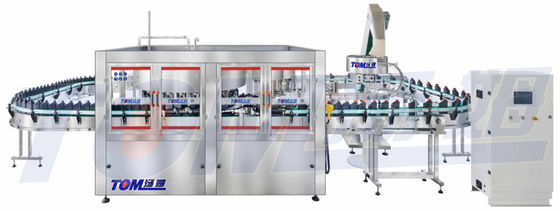 কেনা সম্পূর্ণ স্বয়ংক্রিয় পিস্টন Monoblock ফিলার Capper মেশিন 100ml-1L online manufacture