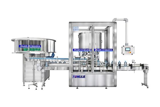 কেনা 6000BPH পিএলসি নিয়ন্ত্রিত রোটারি ক্যাপিং মেশিন 8 10 12 মাথা অনলাইনে উৎপাদন