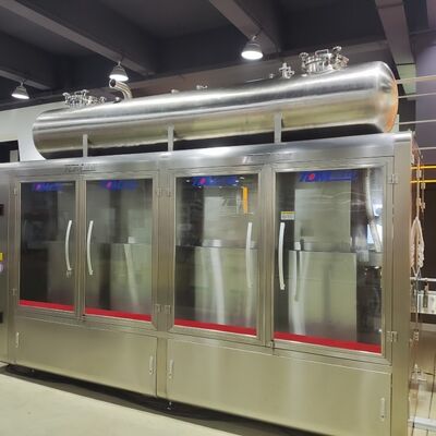 কেনা লেপিং সোলভেন্ট ফিলিং লাইন সম্পূর্ণ স্বয়ংক্রিয় নিয়ন্ত্রণ ক্যাপিং এবং ABB Palletizer সঙ্গে অনলাইনে উৎপাদন